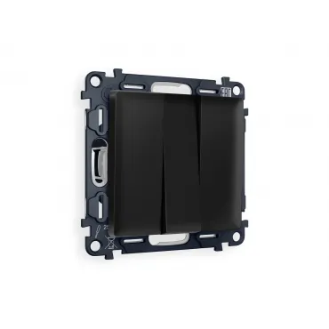 Комплект механизма 3-клавишного выключателя Volt QUANT MA805010 Комплект механизма 3-клавишного выключателя Volt QUANT MA805010