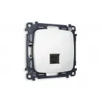 Комплект механизма компьютерной розетки OMEGA MO112010 Белый глянец RJ-45(8P8C) CAT6 с защитной шторкой QUANT от ImperiumLoft