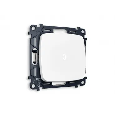 Комплект механизма 1-клавишного выключателя с подсветкой 5600K Volt QUANT MO122015