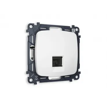 Комплект механизма компьютерной розетки RJ-45(8P8C) CAT6 с защитной шторкой Ambrella Volt MO MO132010