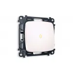 Комплект механизма 1-клавишного выключателя с подсветкой 3200K Ambrella Volt MO MO202010