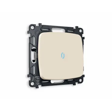 Комплект механизма 1-клавишного выключателя с подсветкой 10000K Ambrella Volt MO MO322020