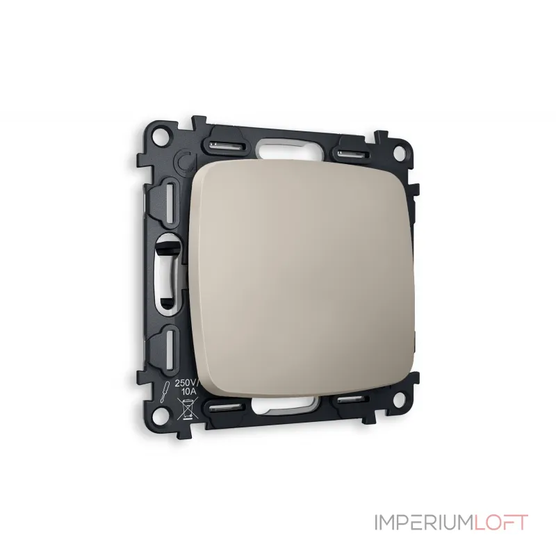 Комплект механизма 1-клавишного выключателя OMEGA MO361010 Серо-бежевый матовый QUANT от ImperiumLoft Комплект механизма 1-клавишного выключателя OMEGA MO361010 Серо-бежевый матовый QUANT от ImperiumLoft