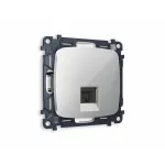 Комплект механизма компьютерной розетки RJ-45(8P8C) CAT6 с защитной шторкой Ambrella Volt MO MO412010