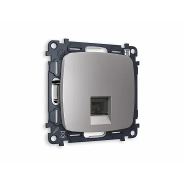 Комплект механизма телефонной розетки RJ-11(4P4C) с защитной шторкой Ambrella Volt MO MO512030 Комплект механизма телефонной розетки RJ-11(4P4C) с защитной шторкой Ambrella Volt MO MO512030