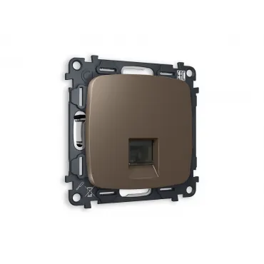 Комплект механизма компьютерной розетки RJ-45(8P8C) CAT6 с защитной шторкой Ambrella Volt MO MO642010 Комплект механизма компьютерной розетки RJ-45(8P8C) CAT6 с защитной шторкой Ambrella Volt MO MO642010