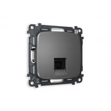 Комплект механизма компьютерной розетки RJ-45(8P8C) CAT6 с защитной шторкой Ambrella Volt MO MO662010 Комплект механизма компьютерной розетки RJ-45(8P8C) CAT6 с защитной шторкой Ambrella Volt MO MO662010