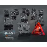 Комплект механизма 1-клавишного выключателя с подсветкой 10000K OMEGA MO802020 Черный матовый QUANT от ImperiumLoft