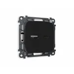 Комплект механизма розетки 2USB A+C 20W быстрая зарядка Ambrella Volt MO MO811010