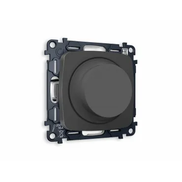 Комплект механизма светорегулятора универсального поворотно-нажимного 25-600W/LED 5-300W Volt QUANT MO905510 Комплект механизма светорегулятора универсального поворотно-нажимного 25-600W/LED 5-300W Volt QUANT MO905510