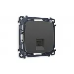 Комплект механизма компьютерной розетки RJ-45(8P8C) CAT6 с защитной шторкой Ambrella Volt MO MO912010