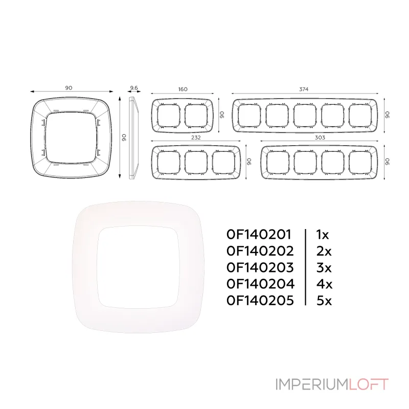 Рамка 3-ая Ambrella Volt OMEGA OF140203