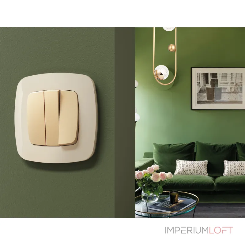 Рамка OMEGA Ecta (Бежевый глянец) 4-ая OF140304 от ImperiumLoft