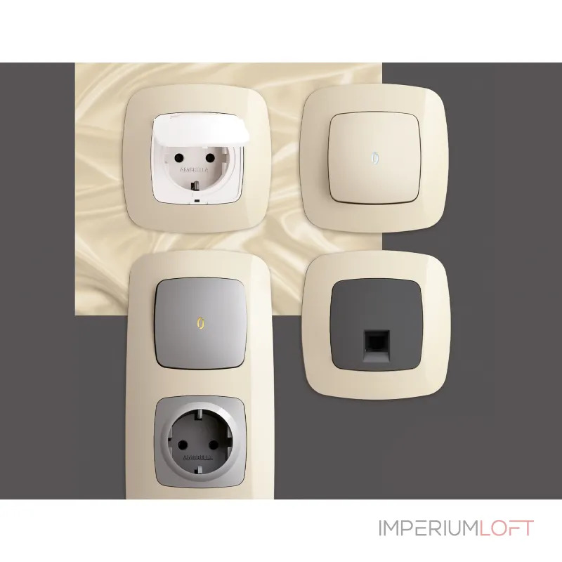 Рамка OMEGA Ecta (Бежевый глянец) 4-ая OF140304 от ImperiumLoft