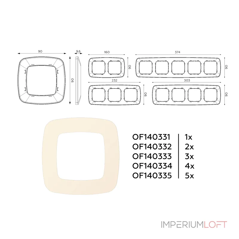 Рамка 4-ая Ambrella Volt OMEGA OF140334