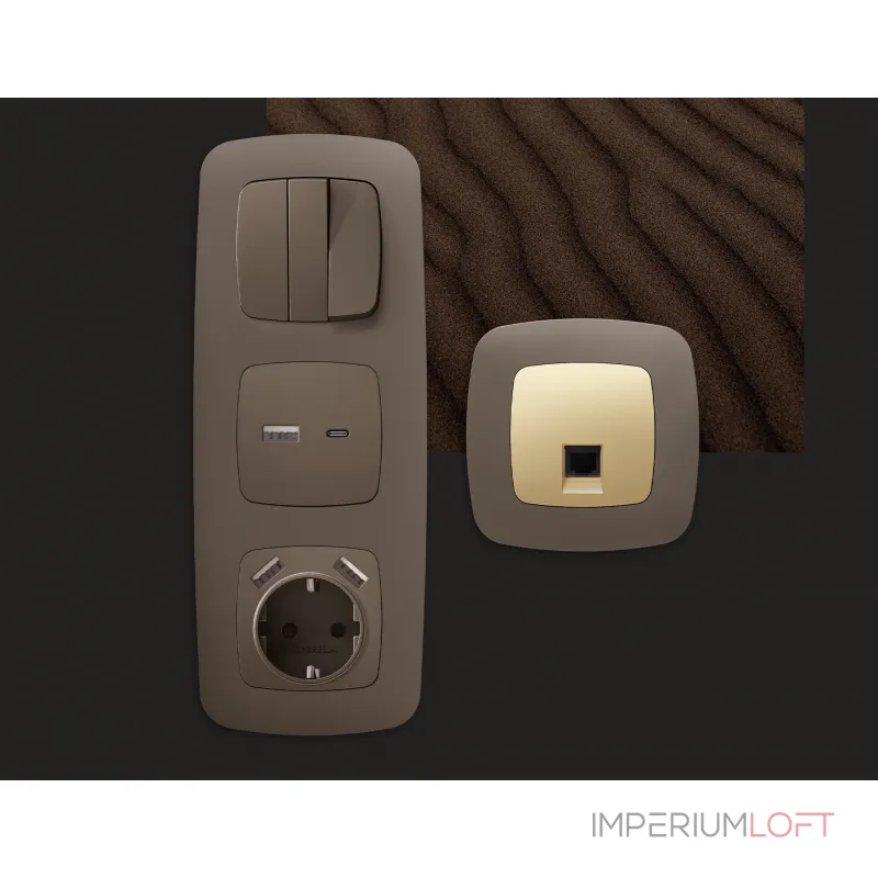 Рамка OMEGA Ecta (Темная бронза матовый) 3-ая OF140633 от ImperiumLoft