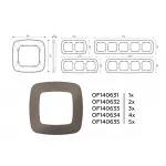 Рамка OMEGA Ecta (Темная бронза матовый) 3-ая OF140633 от ImperiumLoft