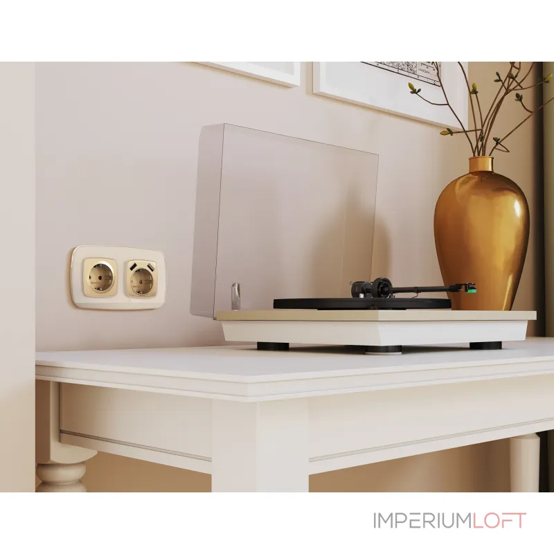 Рамка OMEGA Radian (Бежевый Стекло закаленное натуральное) 2-ая OF350302 от ImperiumLoft