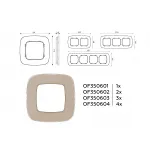 Рамка OMEGA Radian (Серо-бежевый Стекло закаленное натуральное) 3-ая OF350603 от ImperiumLoft
