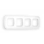 Рамка OMEGA Coint (Белый Стекло органическое) 4-ая OF640104 от ImperiumLoft