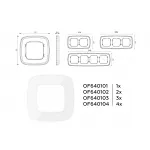 Рамка OMEGA Coint (Белый Стекло органическое) 4-ая OF640104 от ImperiumLoft