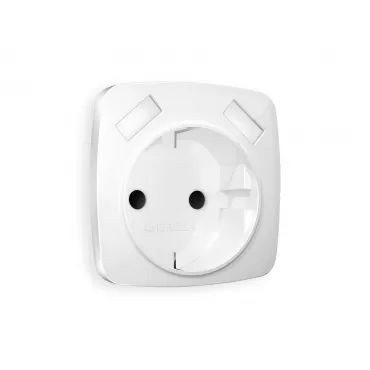 Лицевая панель для розетки с заземлением со шторками 2USB тип A+A Ambrella Volt OMEGA OP1090