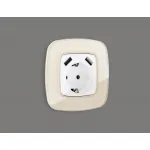 Лицевая панель для розетки с заземлением со шторками 2USB тип A+A Ambrella Volt OMEGA OP1090