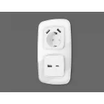 Лицевая панель для розетки 2USB тип A+C Ambrella Volt OMEGA OP1310