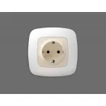 Лицевая панель для электрической розетки с заземлением Ambrella Volt OMEGA OP3060