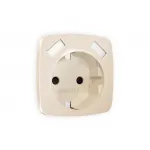 Лицевая панель для электрической розетки с заземлением со шторками 2USB A+A Ambrella Volt OMEGA OP3090
