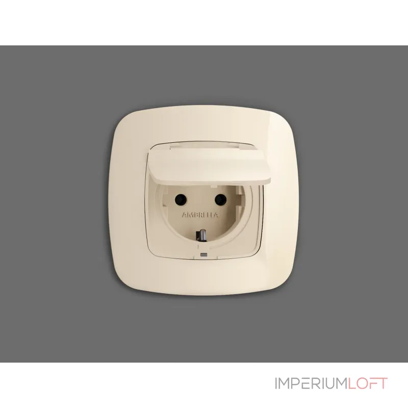 Лицевая панель для электрической розетки с/з со шторками и крышкой IP44 Ambrella Volt OMEGA OP3280 Лицевая панель для электрической розетки с/з со шторками и крышкой IP44 Ambrella Volt OMEGA OP3280