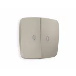 Лицевая панель для 2-клавишных выключателей с подсветкой Ambrella Volt OMEGA OP3640