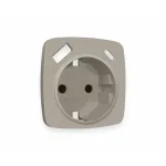 Лицевая панель для электрической розетки с/з со шторками 2USB A+C Ambrella Volt OMEGA OP3700