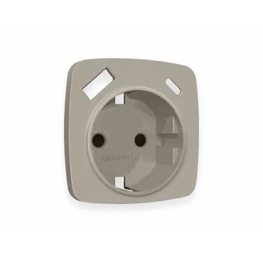 Лицевая панель для электрической розетки с/з со шторками 2USB A+C Ambrella Volt OMEGA OP3700