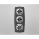 Лицевая панель для электрической розетки с заземлением со шторками 2USB A+A Ambrella Volt OMEGA OP4090