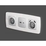 Лицевая панель для розетки 2USB тип A+C Ambrella Volt OMEGA OP4110