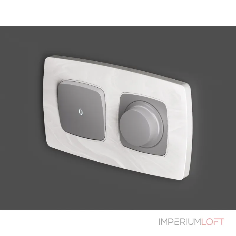 Лицевая панель OMEGA (Сталь матовый) для 1-клавишных выключателей с подсветкой QUANT OP5020 от ImperiumLoft Лицевая панель OMEGA (Сталь матовый) для 1-клавишных выключателей с подсветкой QUANT OP5020 от ImperiumLoft