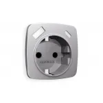 Лицевая панель для электрической розетки с заземлением со шторками 2USB A+C Ambrella Volt OMEGA OP5100