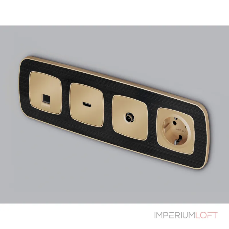 Лицевая панель для электрической розетки с заземлением со шторками Ambrella Volt OMEGA OP6070 Лицевая панель для электрической розетки с заземлением со шторками Ambrella Volt OMEGA OP6070