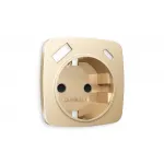 Лицевая панель для электрической розетки с заземлением со шторками 2USB A+C Ambrella Volt OMEGA OP6100