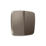 Лицевая панель OMEGA (Темная бронза матовый) для 2-клавишных выключателей QUANT OP6330 от ImperiumLoft