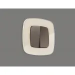 Лицевая панель OMEGA (Темная бронза матовый) для 2-клавишных выключателей QUANT OP6330 от ImperiumLoft