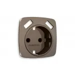 Лицевая панель для электрической розетки с заземлением со шторками 2USB A+A Ambrella Volt OMEGA OP6390