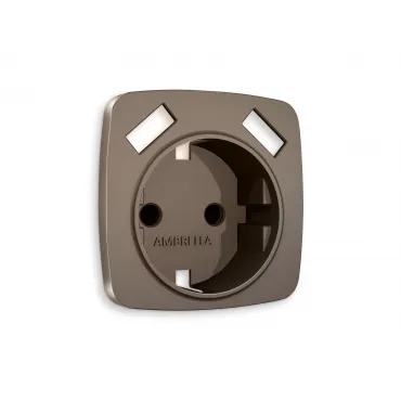 Лицевая панель для электрической розетки с заземлением со шторками 2USB A+A Ambrella Volt OMEGA OP6390