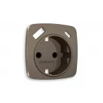 Лицевая панель для электрической розетки с заземлением со шторками 2USB A+C Ambrella Volt OMEGA OP6400