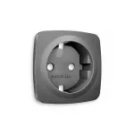 Лицевая панель OMEGA (Антрацит серый) для электрической розетки с заземлением QUANT OP6560 от ImperiumLoft