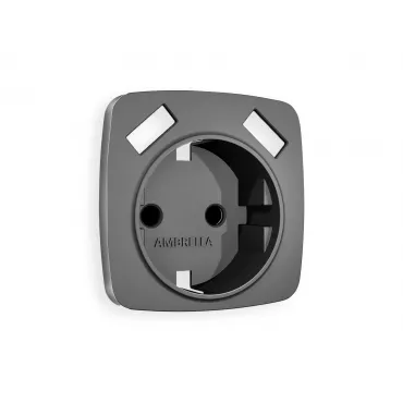 Лицевая панель для электрической розетки с заземлением со шторками 2USB A+A Ambrella Volt OMEGA OP6590