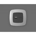Лицевая панель для розетки 2USB тип A+C Ambrella Volt OMEGA OP9110