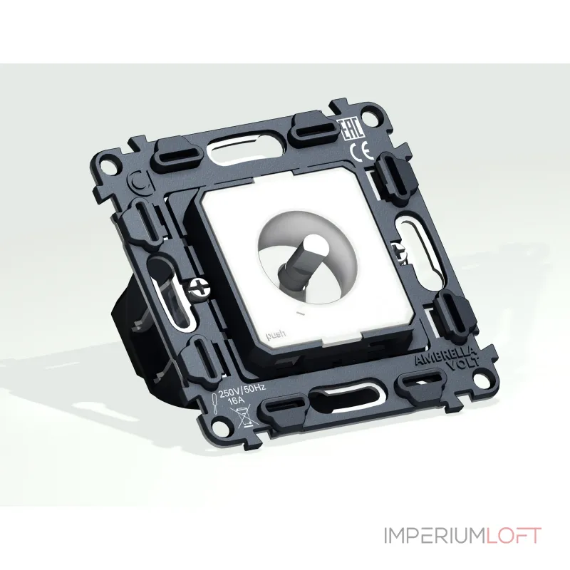 Механизм терморегулятора с датчиком для теплого пола с подсветкой 16A-250V Volt QUANT VM1381 от ImperiumLoft