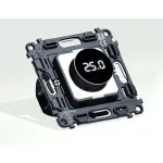 Механизм терморегулятора с цифровым дисплеем с подсветкой и датчиком для теплого пола 16A-250V Volt QUANT VM1385 от ImperiumLoft